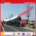 Wind Blade 16m-45m Hydraulic Extendable Lowbed Truck Semi Trailer